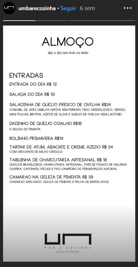 exemplos como fazer instagram bares e restaurantes